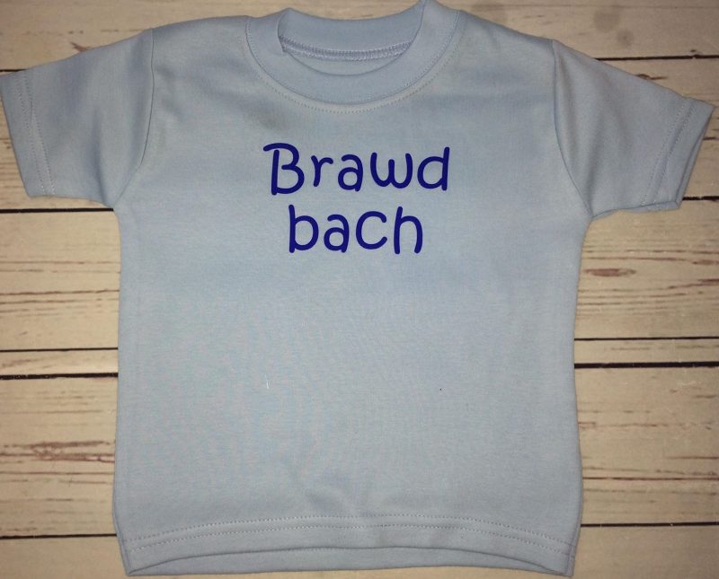 Crysau-t Cymraeg Hogyn glas/Boys Welsh T-shirts in blue 3-6 months