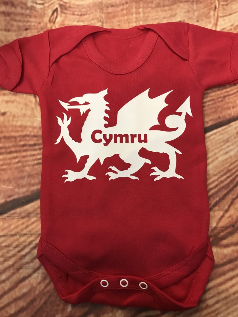 Cymru welsh vest 0-3 or 3-6 months