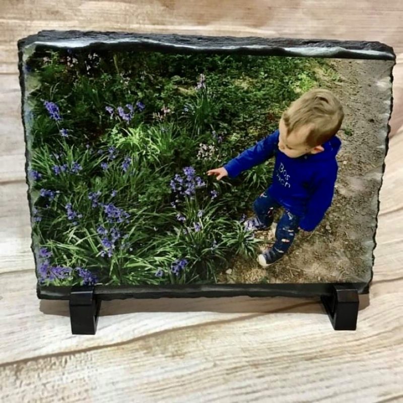 Personalised 15x20cm photo slate - Image 2
