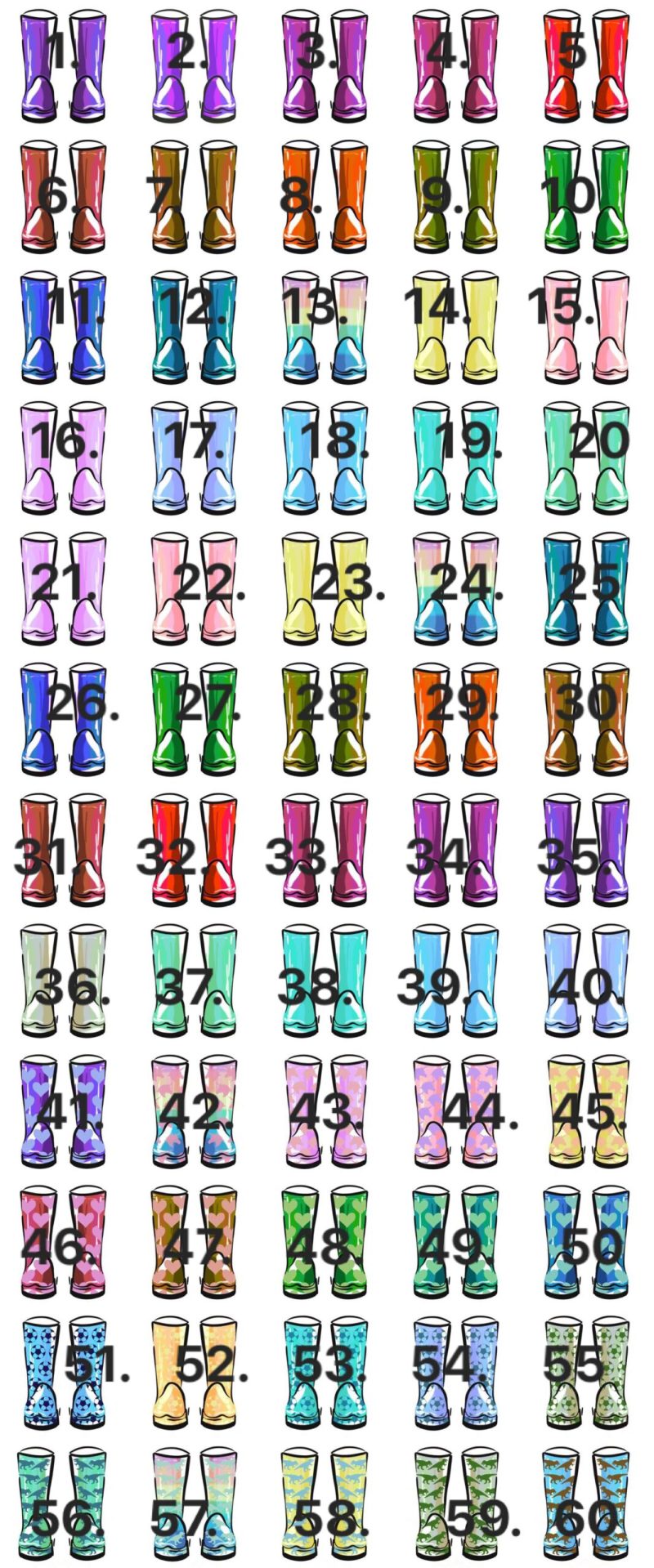 8" x 11" Toughened Glass Chopping Board - Chinchilla personalised wellies family - Image 2