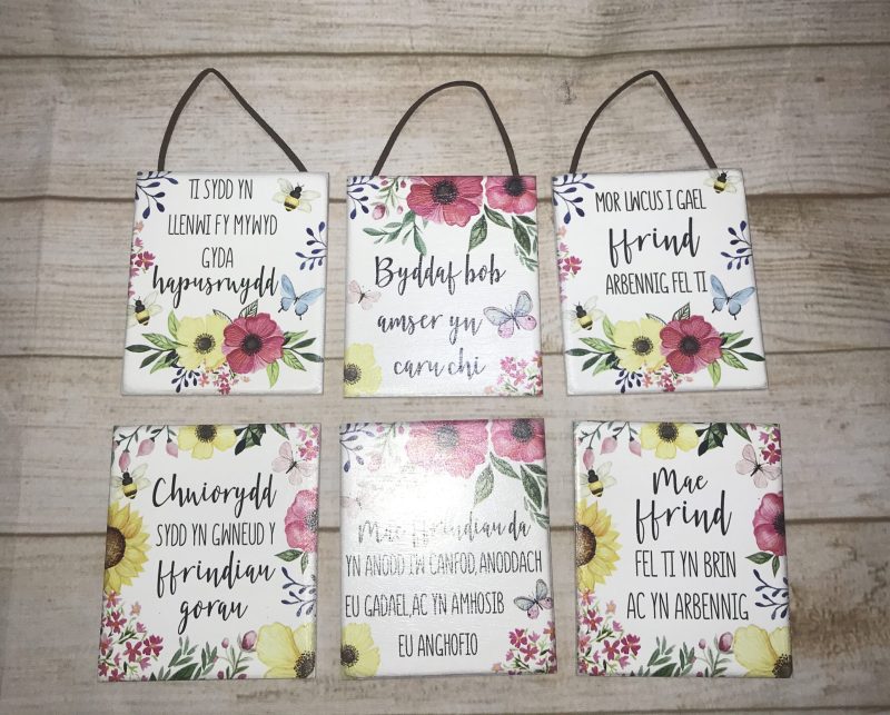 Welsh Plaques Love / Friend / Sister