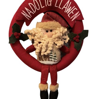 Welsh felt christmas wreath