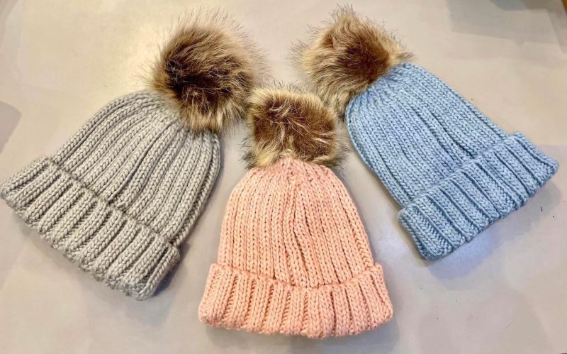 Children's Pom Pom Woolly Hat - Image 3