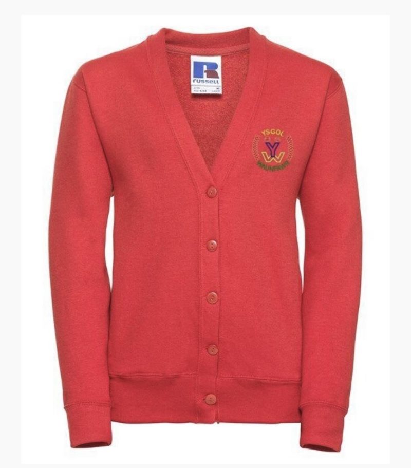 Cardigan ysgol Waunfawr school cardigan