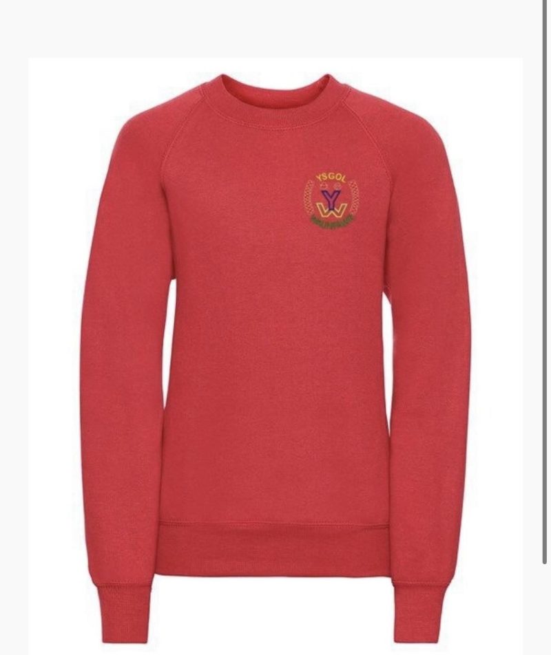 crys chwys ysgol waunfawr sweatshirt