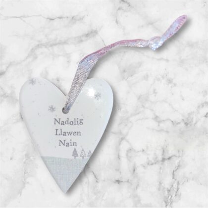 Nadolig llawen Nain heart