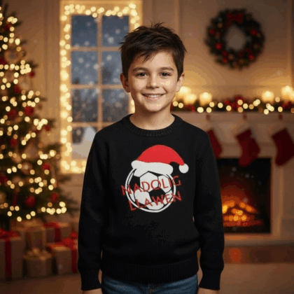 Football Welsh child Christmas jumper-ready made