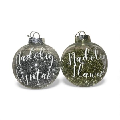 Personalised Christmas baubles