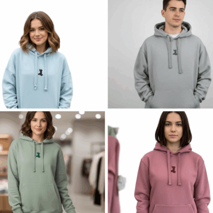 Embroidered wales map hoodies