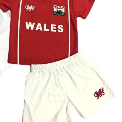 Wales 6-12 months football clothing