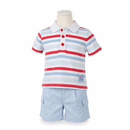 Baby short and polo shirt set new born - 6 months