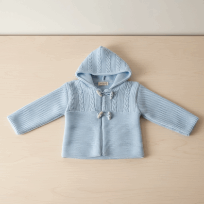Blue baby cardigan new born/ 0-3