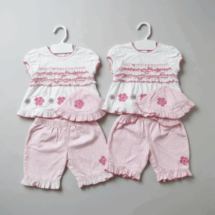 *sale- faded* 0-3 months baby girl outfit