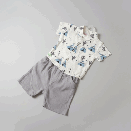 0-3 lightweight short and t-shirt baby set